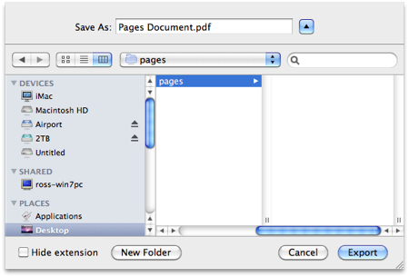 How to save as a pdf a
